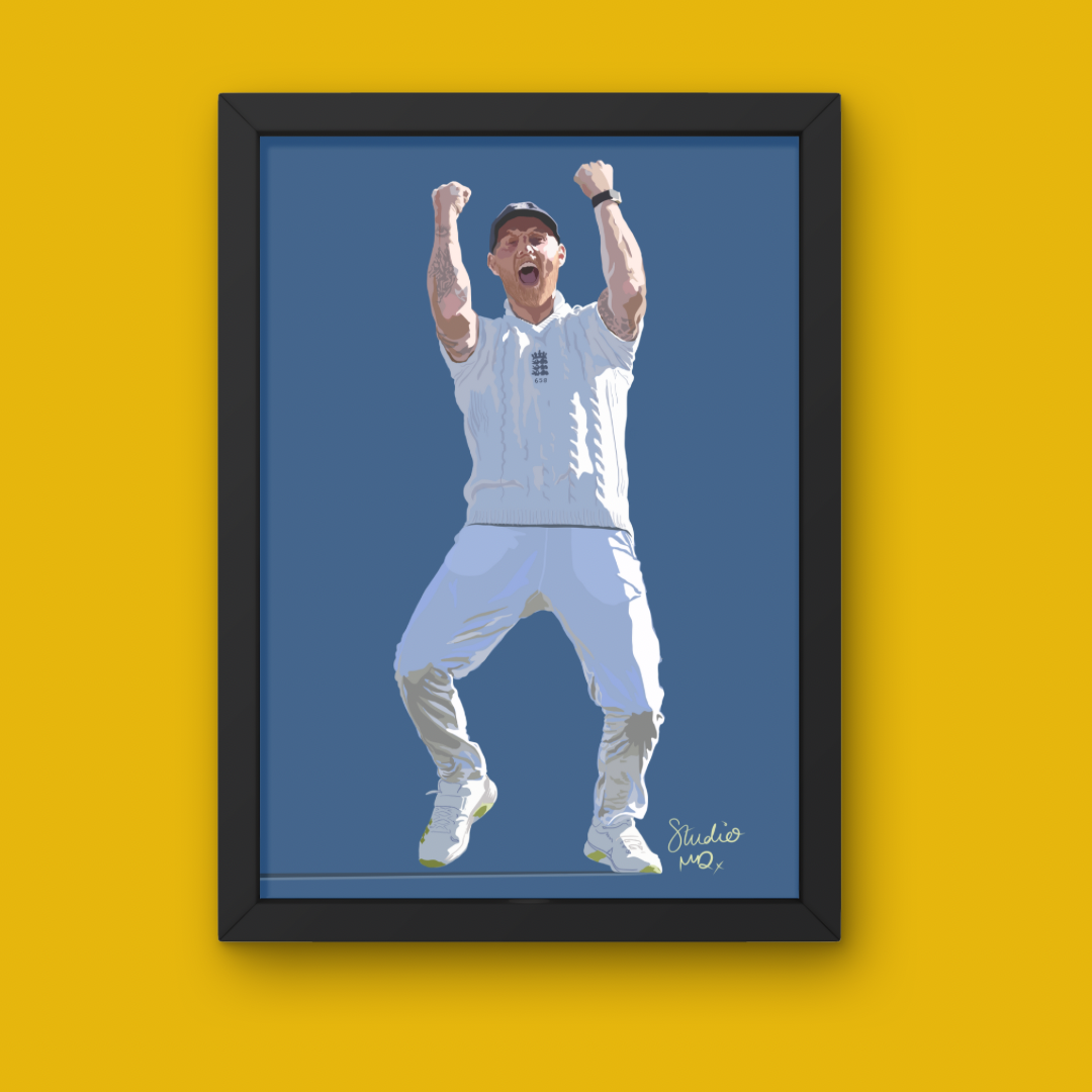 Ben Stokes Lustre Art Print